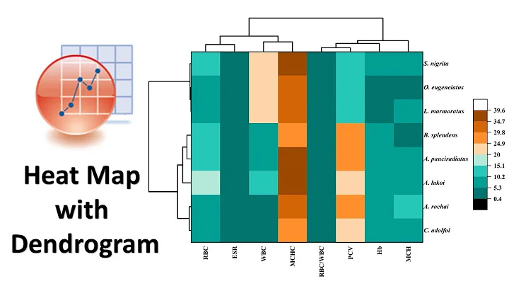 How to Draw a Heat Map with Dendrogram in Originpro 2021 | Biostatistics | Statistics Bio7