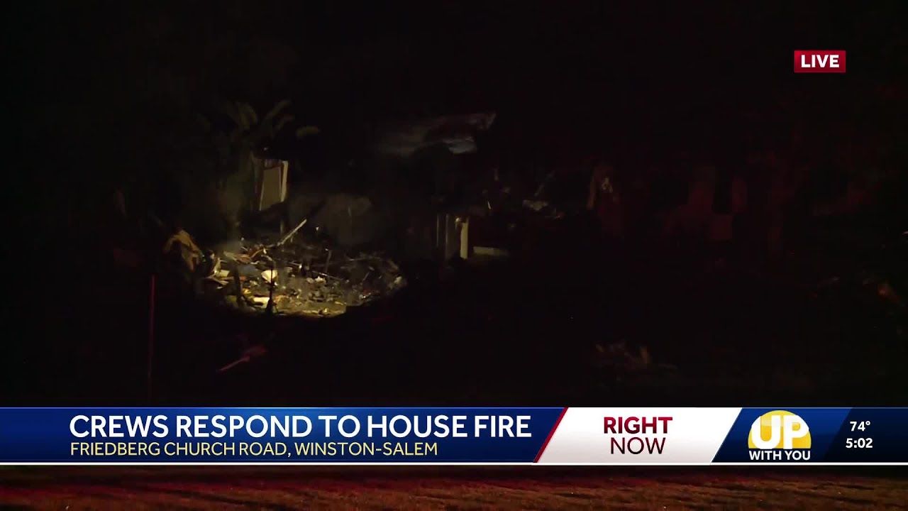 Crews are on the scene of a house fire in Winston-Salem - YouTube