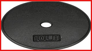 Yes4All Standard 1-inch Cast Iron Weight Plates 5, 7.5, 10, 15, 20, 25 lbs (Single & Pair)