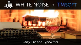 Cozy Fire and Typewriter 10 Hour Sleep Sound - Black Screen screenshot 3