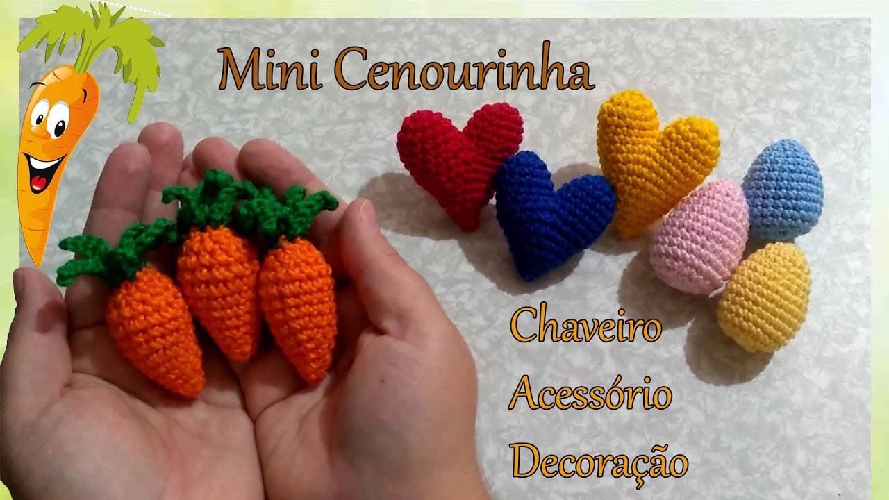 Cenoura Amigurumi - Mini Cenoura - amigurumi
