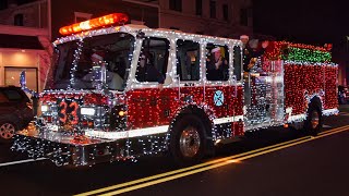 Fire Truck Christmas Parade Somerville Nj Holiday Lights Parade Part 1 12223