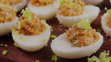 Keto Diet Bacon and Kimchi Deviled Eggs - Keto Diet For Beginners