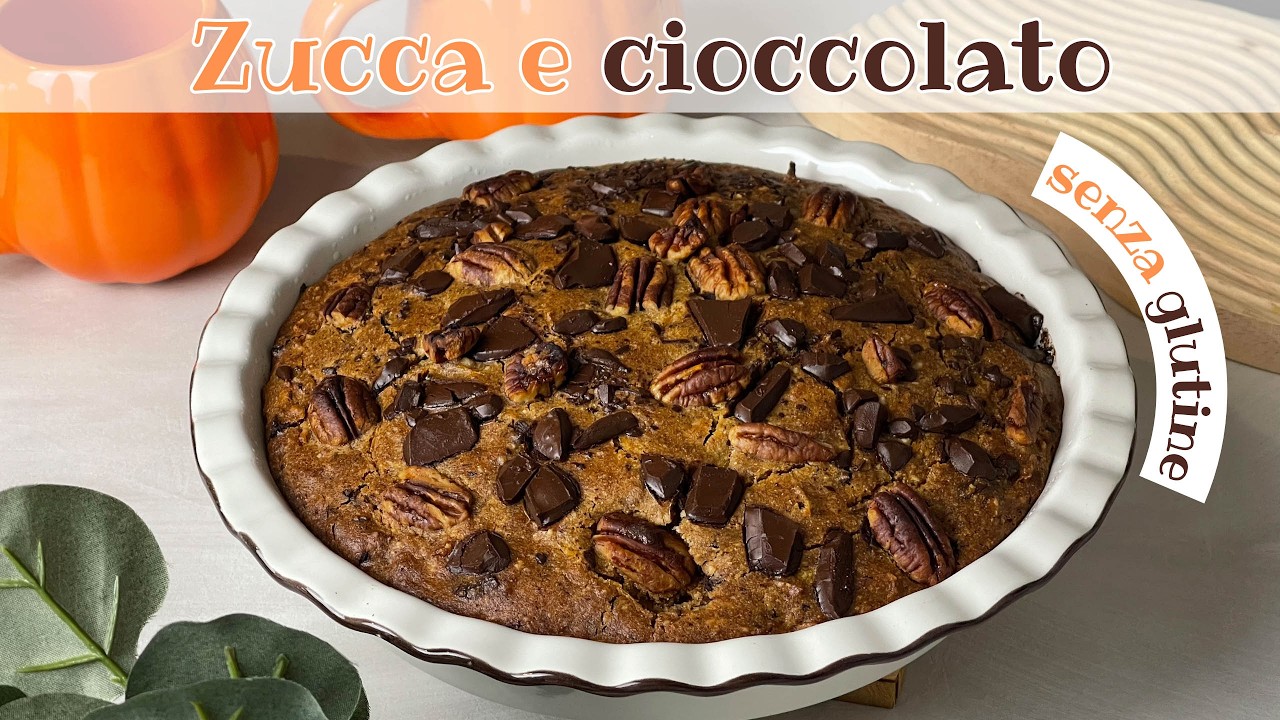 ZUCCA e CIOCCOLATO: torta senza glutine semplice e golosa