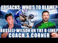 Who's to blame for all those Russell Wilson sacks?