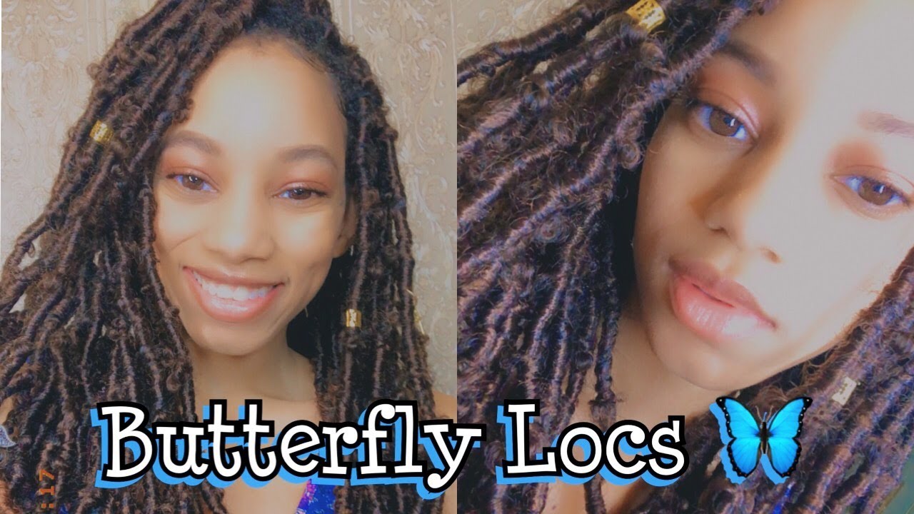 BUTTERFLY LOCS 🦋 Super Easy, No Wrapping YouTube
