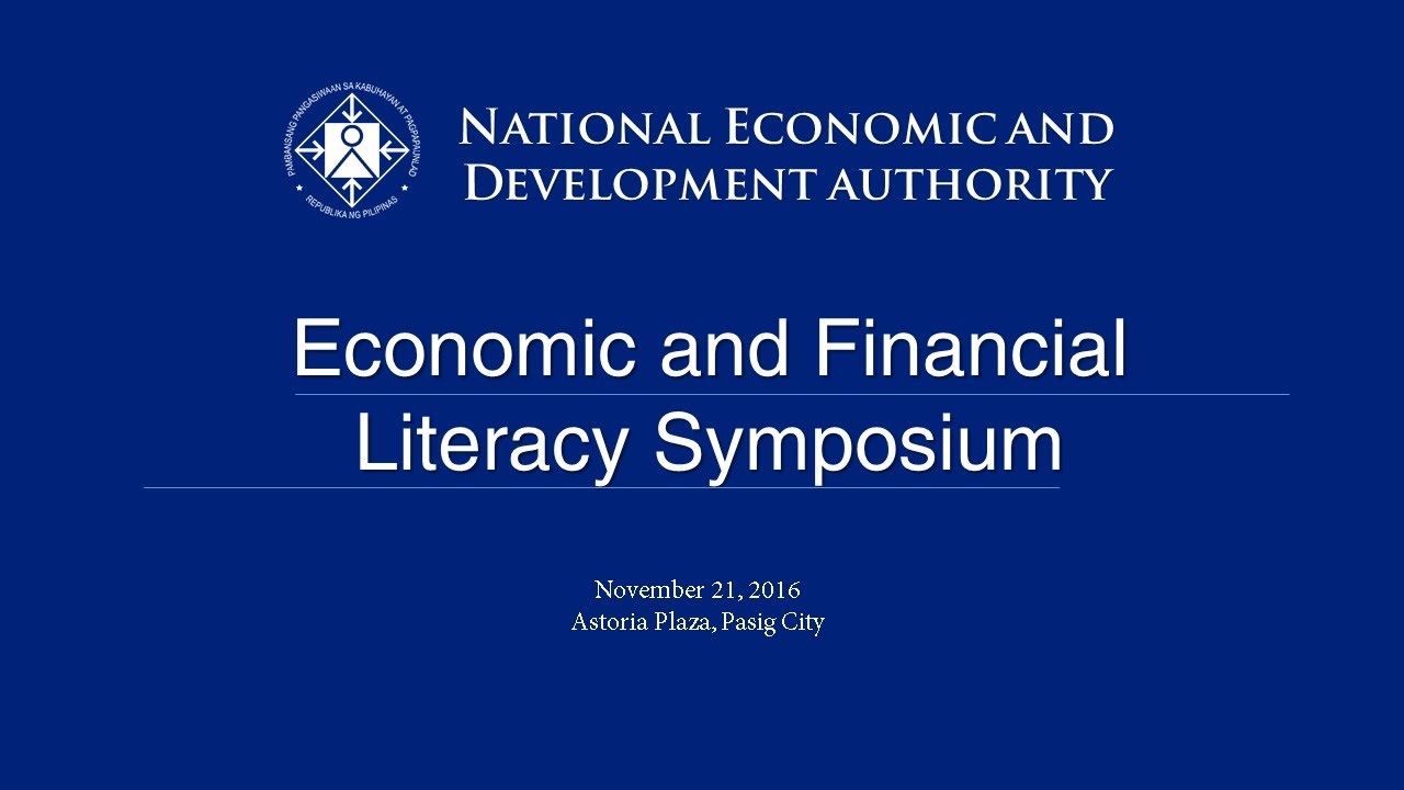 Economic And Financial Literacy Symposium YouTube