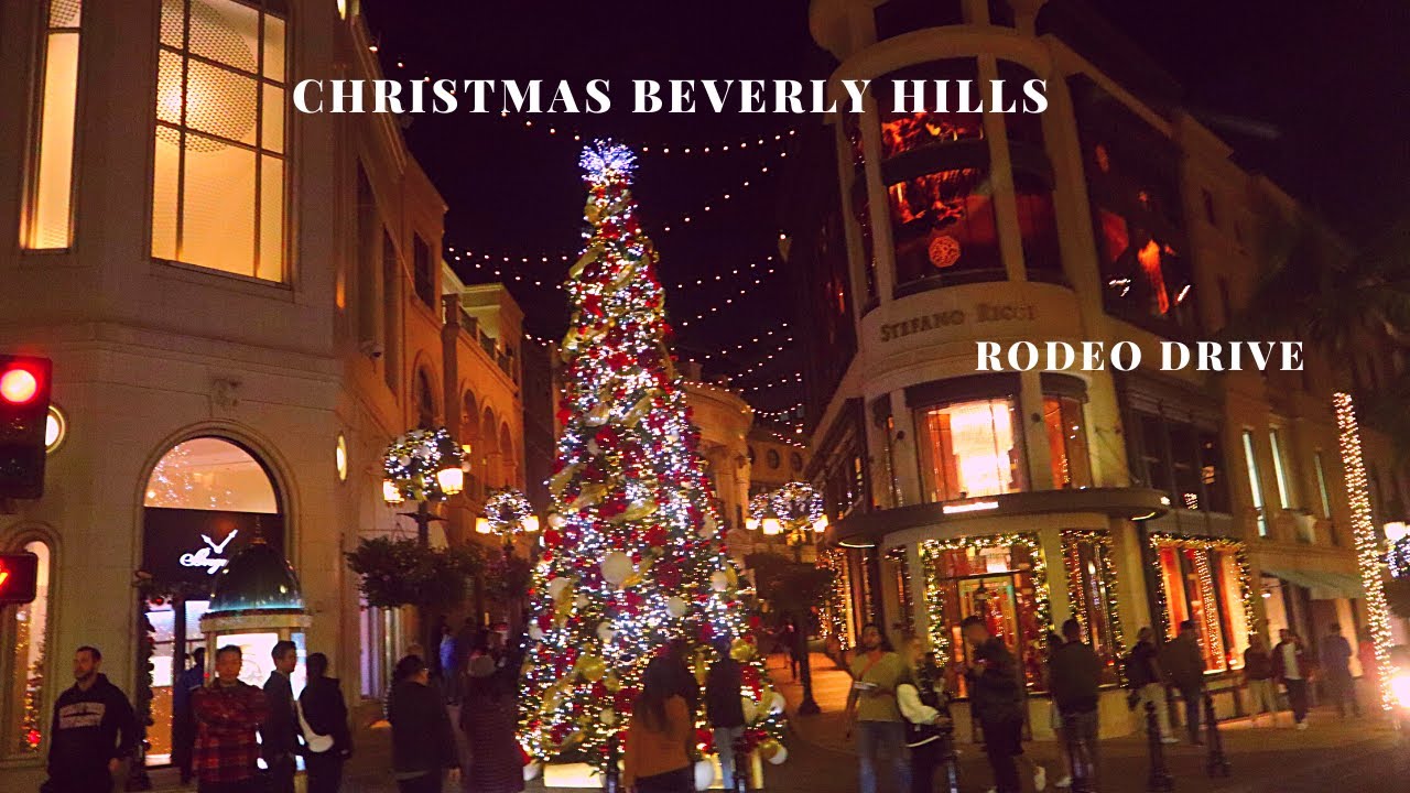 Beverly Hills Christmas in Beverly Hills, Driving Tour YouTube