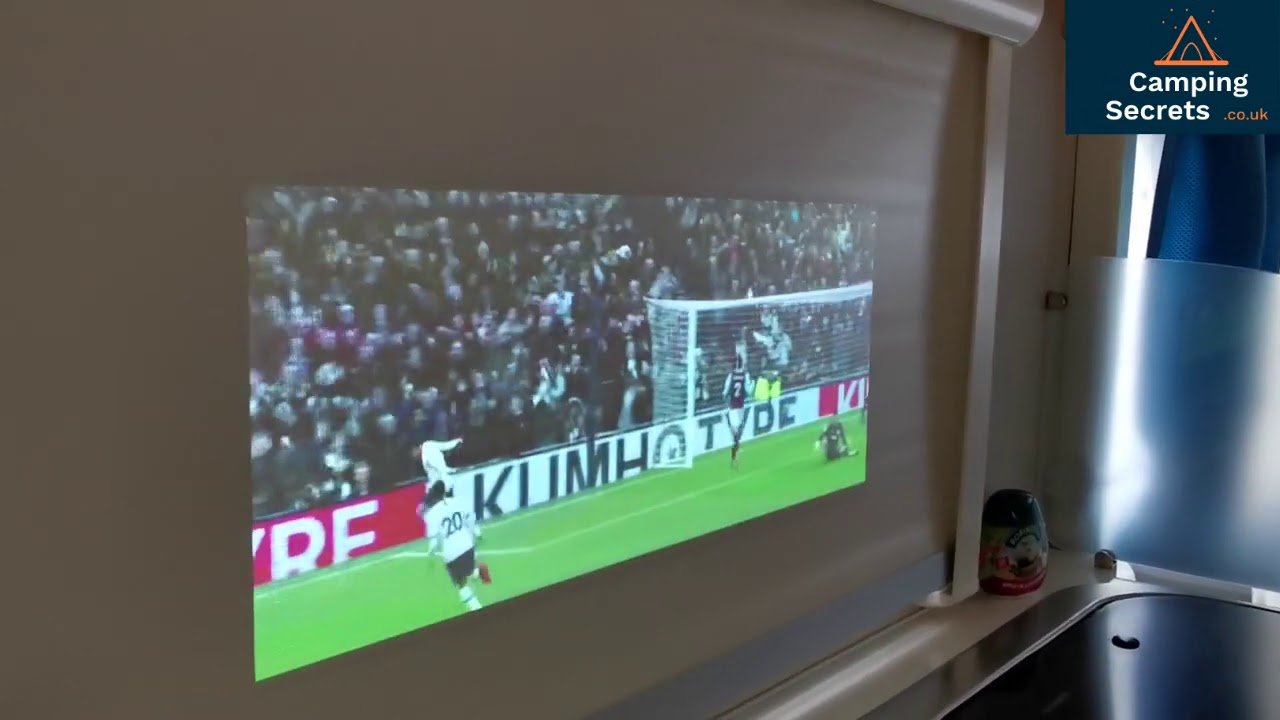 Anker Nebula Capsule 2 in Eriba Caravan during daylight hours