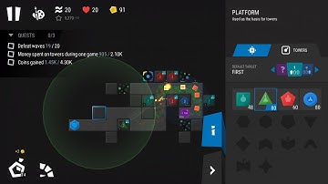 Infinitode 2 Level 1-6 Wave 52 Score 16,523