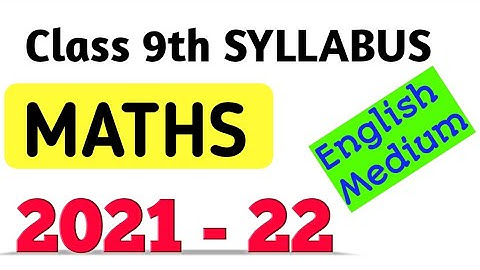 Class 9 cbse syllabus 2021-22 | class 9 cbse syllabus | class 9 cbse syllabus Maths | Mathematics |