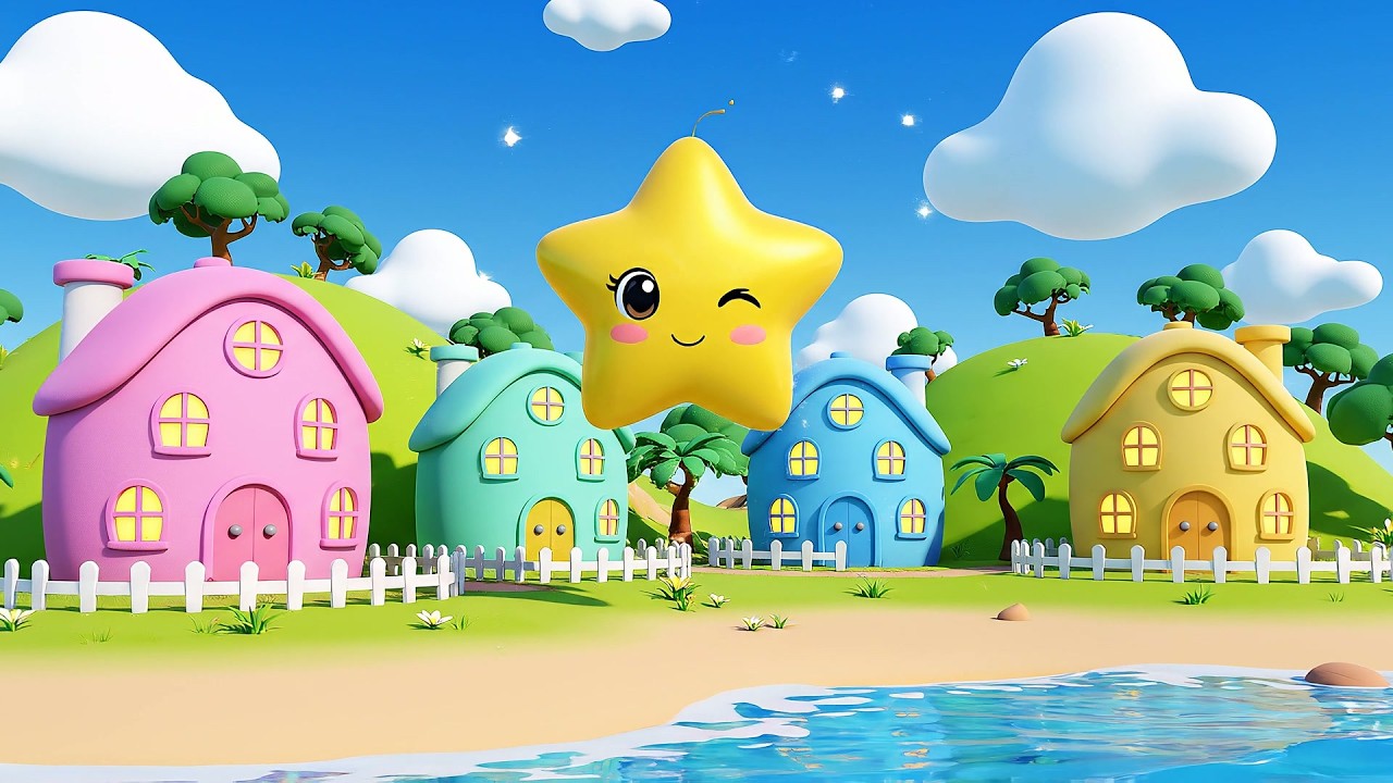 La estrella centelleante parpadea parpadea | Canciones infantiles en español | Rimas para niños |