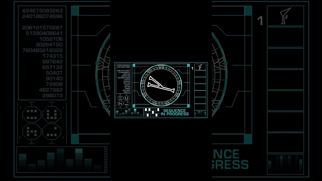 Stargate Dial Simulator 2024 - Dialing Othala - 8th Chevron Address #reel #short