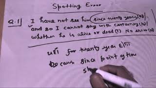 English Spotting Error Neetu Singh Solution