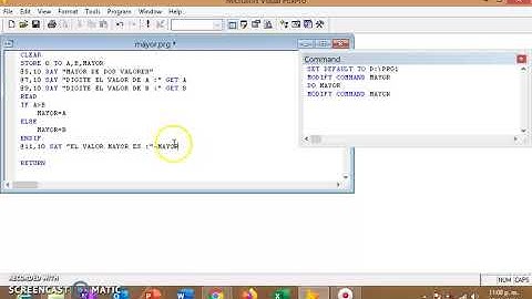 VISUAL FOXPRO BASICO VIDEO TUTORIAL 2 - WYTIC