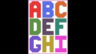 Plastic Canvas Alphabeth Letters