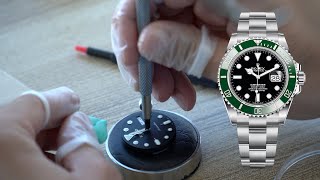 Modding a Seiko 5 into a Rolex Submariner Date Kermit DESIGN - Seiko 5 Sports watch Mods