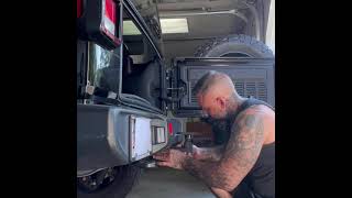 DIY oversized tire/tailgate support for Jeep wrangler DIY oversized tire/tailgate support for Jeep wrangler