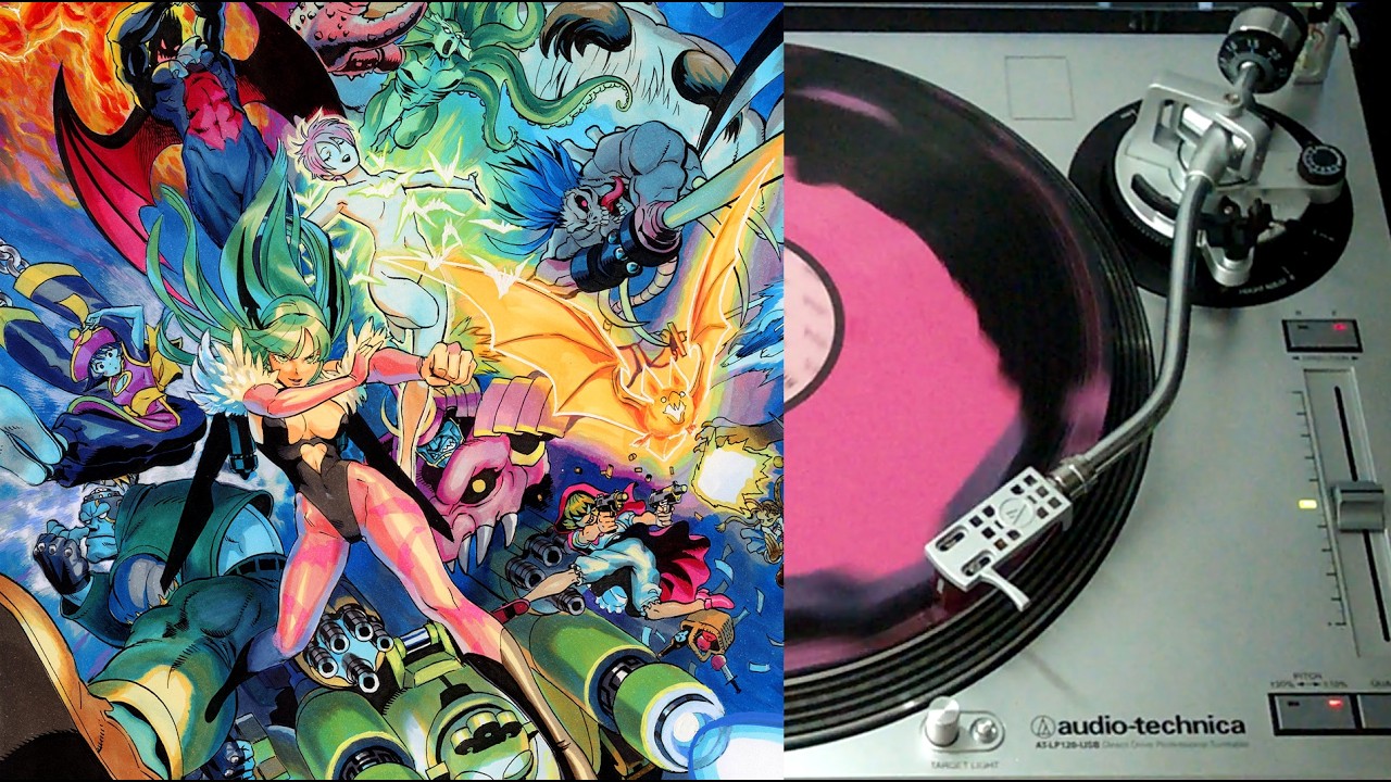 Darkstalkers: The Night Warriors - vinyl LP face B (Mana Wave