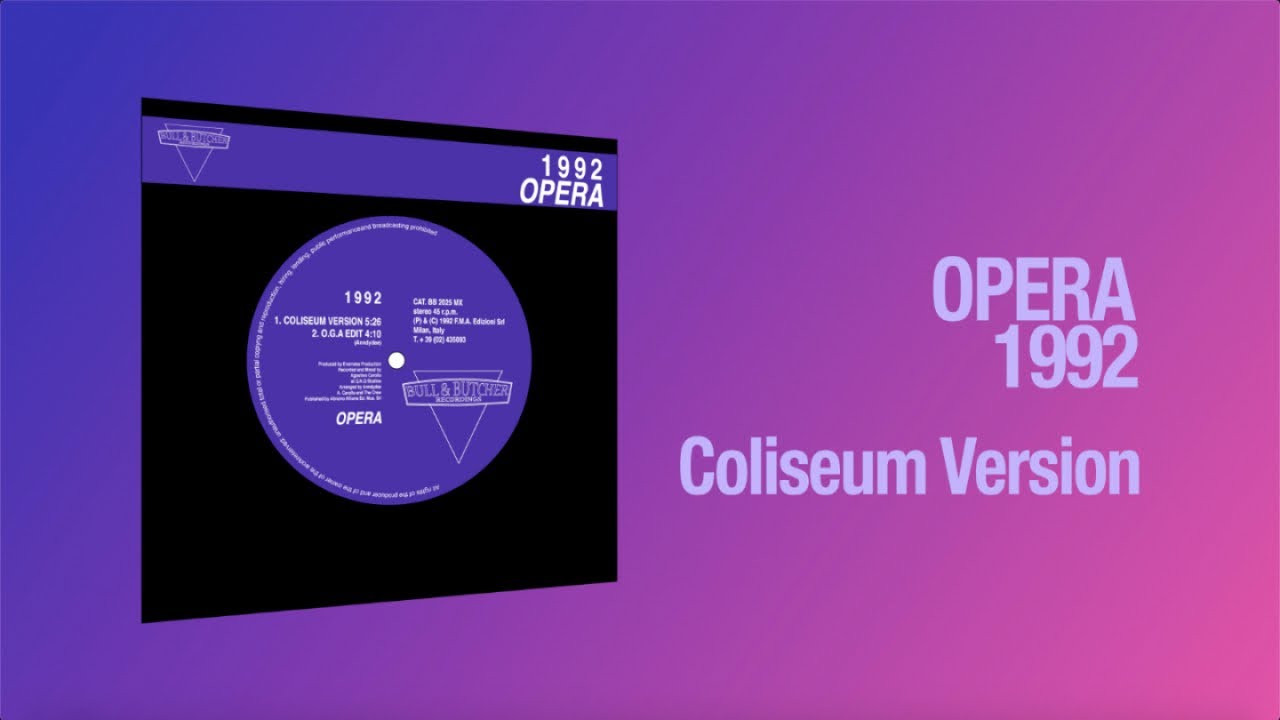 grobe interpreten オペラ Opera - 1992 (Coliseum Version) - YouTube