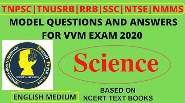VVM EXAM MODEL QUESTIONS AND ANSWERS || SCIENCE ||
