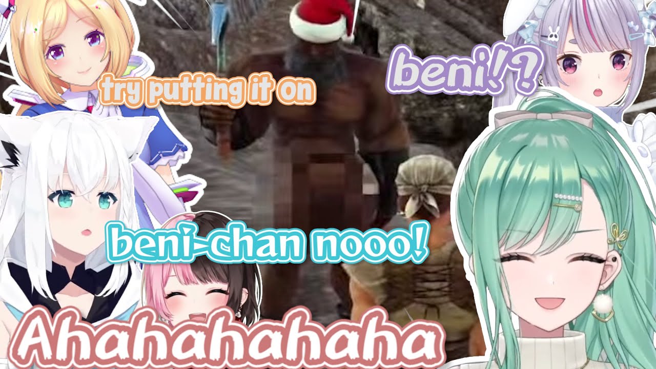 Akirose gave Beni-sama n*ked skin and showing to everyone  [VSPO ENG Sub - Yakumo Beni]