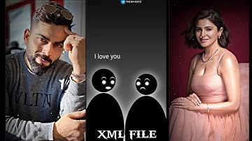 Virat Kohli ❣️ Anushka Sharma status XML file LINK ✨ 💌✨ #effect #alightmotion