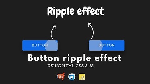 Button ripple effect on click using CSS & JavaScript