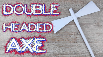 How to Make Easy Double Headed Battle Axe Tutorials | DIY Paper Weapon Axe | Origami Crafts Idea