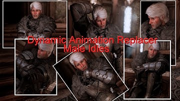 Skyrim SE RandomIdle, Sit Idles for "Dynamic Animation Replacer" Male Idles