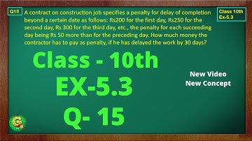 Ex 5.3 Q15 Class10 | AP Chapter 5 | Exercise 5.3 | Class10 NCERT | Class10 Ex 5.3 Q15 | Green Board