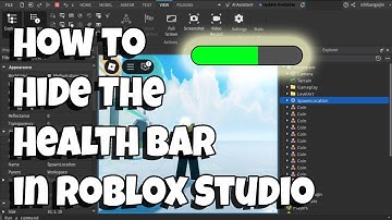 How to Hide Health Bar in Roblox Studio