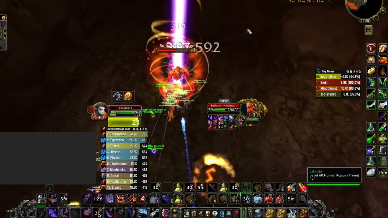 Sulfuron Boss kill Rogue Molten Core WoW Classic Fresh Anniversary