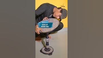 ✨ Introducing the Nakshi Art Wooden Table – Available at Waseeh Online Store✨