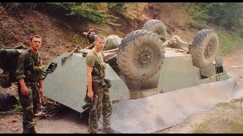 Destroyed Yugoslav/Serbian BOV APC Variants -3, M-86 in Kosovo War by UCK KLA Albanians