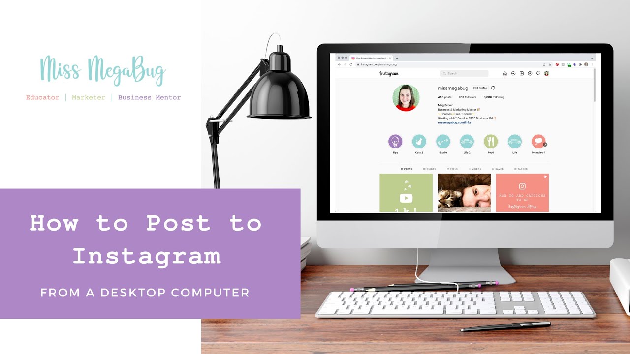 How to Post to Instagram From a Desktop Computer - YouTube