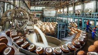 Millions of Tons of Coconut Oil Are Processed Into Coconut Milk at This Massive Factory
