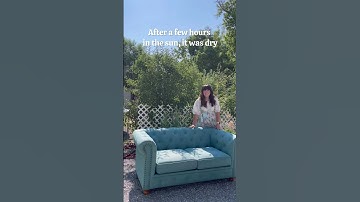 How to dye upholstery for $6?! #sofarefresh #diyproject