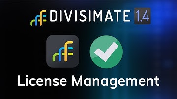The New License Management - Divisimate 1.4