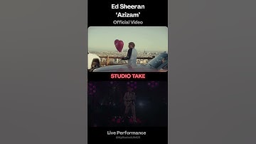 Thumbnail of Ed Sheeran - Azizam (STUDIO TAKE VS LIVE VERSION)🎵🎤 #edsheeran #shorts #music