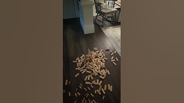 Cool Jenga Tower Collapse #shorts