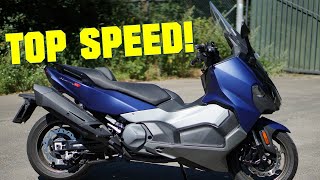 SYM Maxsym TL500 TOP SPEED   GPS TOP SPEED!