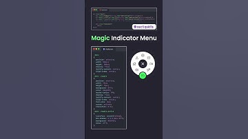 Magic Indicator Menu Using HTML CSS 🔥 Cool Navigation Menu 👾 #css #html #WebDevelopment #coding
