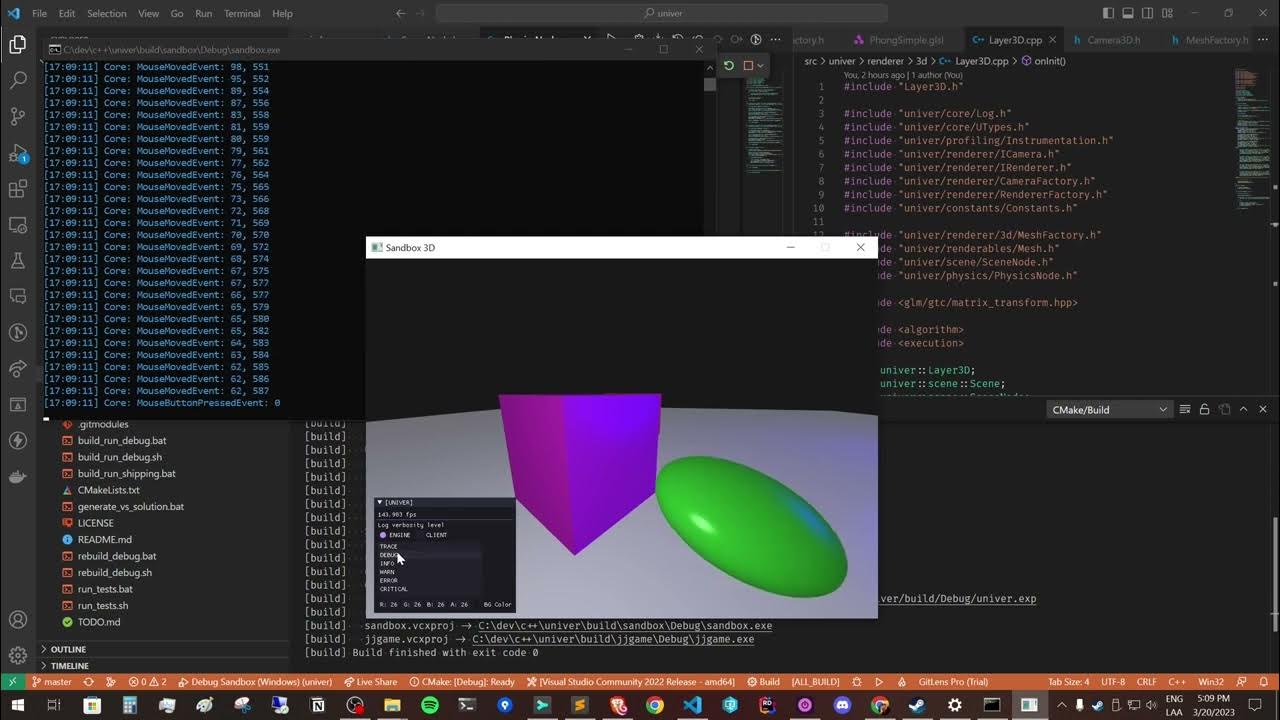 Univer Game Engine - Physics Demo - YouTube