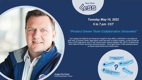 Product Owner Team Collaboration Unraveled | Jürgen De Smet