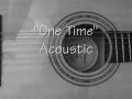 One Time Justin Bieber Acoustic Version Cover Karaoke With Lyrics Description Box mp3
