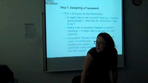 Dissertation workshop 2 - Writing (4th March 2013)