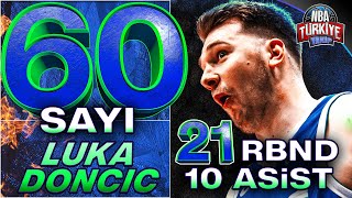 Luka Doncic Nba Tari̇hi̇nde İlk 60 Sayi, 21 Rbnd, 10 Ast Mavericks - Knicks