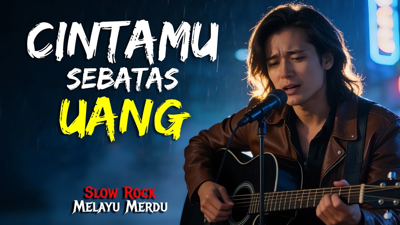 Slow Rock Melayu Sedih Mengiris Hati | CINTAMU SEBATAS UANG (Official Lyric Video)