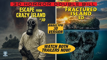 ESCAPE FROM CRAZY ISLAND 3D and FRACTURED ISLAND 3D - Anaglyph 3D Trailer - 3D Horror Double-Bill